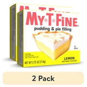 (2 pack) My-T-Fine Lemon Cook and Serve Pudding Mix & Pie Filling, 4 Servings, 2.75 oz Box