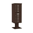 thumbnail image 3 of Salsbury Industries Pedestal Mounted 10 Units 11 Door Front Load 4C Horizontal Cluster Box Unit, 3 of 6