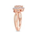 thumbnail image 2 of 1.10 Carat (ctw) Morganite Heart Promise Ring in Rose Pink Sterling Silver Synthetic White Sapphires, 2 of 4