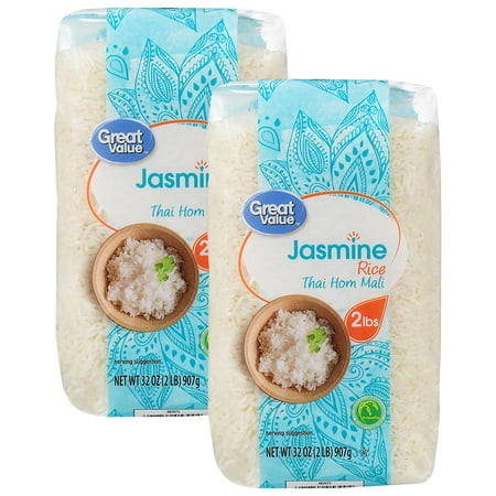 - (2 Pack) Great Value Jasmine Rice, 32 oz