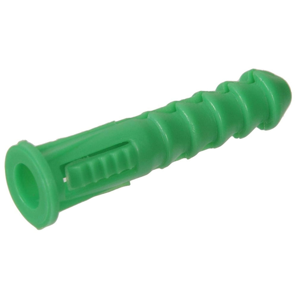 The Hillman Group 370332 Ribbed Plastic Anchor 12 14 16 X 1 12 Inch Green 50 Pack Walmart 