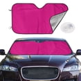 thumbnail image 2 of Balery Darkmagenta Windshield Sun Shade, Car Front Window Sunshade Cover ,Automotive Interior Portected Blocks Uv Rays For Car Pickup Truck Suv Accessories- Medium, 2 of 7