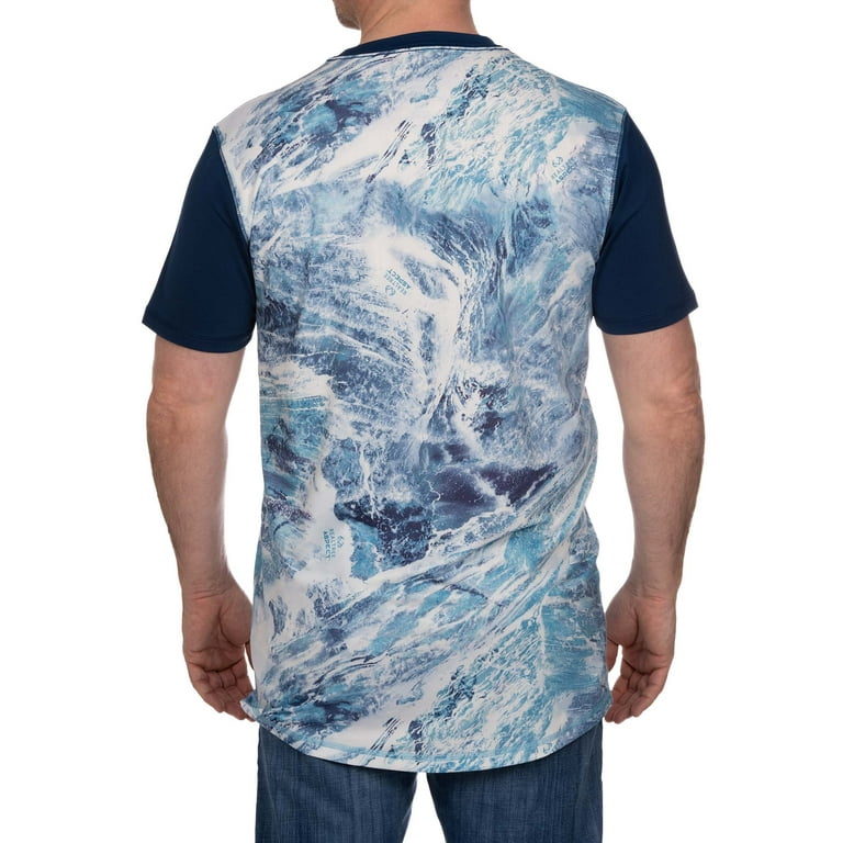 Realtree Aspect Sky Navy Men's Short Sleeve Fishing Shirt 