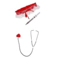 thumbnail image 1 of Accesorios de Disfraz de enfermera Fernando Liguero Rojo Estetoscopio Halloween Cosplay, 1 of 8