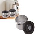 thumbnail image 1 of Vacuum Sealed Coffee Container 304 Stainless Steel Press Type Airtight Food Storage Container for Coffee Beans Tea Nuts Press Type, 1 of 8