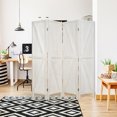 thumbnail image 2 of Costway 4Panels Folding Wooden Divider W/ V-shaped Design 5.6Ft Tall White, 2 of 10