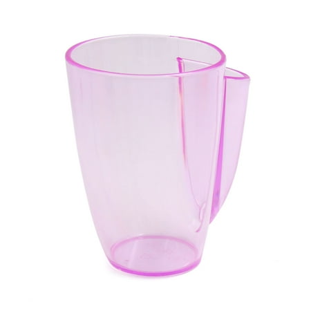 - Uxcell Clear Magenta Dual Use Toothbrush Holder Teeth Brushing Cup Water Mug