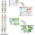 thumbnail image 2 of 2pcs White Silk Rose Vine Garland Artificial Fake Flowers with 69 Heads for Home Wedding Arch Floral Decorations, 2 of 5