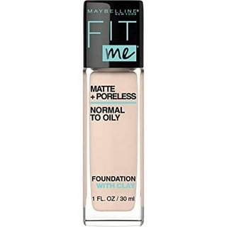 Maybelline Fit Me Dewy + Smooth Liquid Foundation Makeup, Natural Beige, 1  Count (Packaging May Vary)