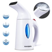VAVSEA Steamer for Clothes, Portable Garment Steamer, Auto Shut-off Function, Wrinkles/ Steam/ Soften/ Clean/ Sterilize, White