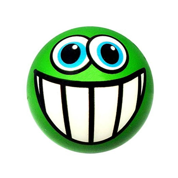 Grinning Green Emoji Ball 2.5"