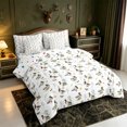 thumbnail image 2 of Manfei Green Billed Waterfowl Print 7 Pieces Full Size Bedding Sets,Farmhouse Duck Full Size Bed in a Bag,Polkadot Reversible, 2 of 7
