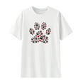 thumbnail image 3 of Birdeem Mode Femme T-Shirt Uni à Col Rond Imprimé à Manches Courtes Impression Blouse Ample Hauts, 3 of 5