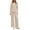 507_Beige, variant on Pajamas for Women Set Fall Fashion Must Have Womens Pajama Sets V Neck Fitness Pj Set Long Sleeve Shirts Matching Pjs for Couples Beige
