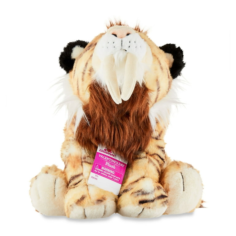 Valentine s Day Plush Saber Toothed Tiger by Way To Celebrate