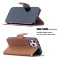 thumbnail image 2 of Allytech Wallet Case Cover for Apple iPhone 12 Pro Max 6.7-inch, Premium PU Leather Folio Flip Kickstand Credit Cards Holoder Hand Wrist Strap TPU Back Cover for Apple iPhone 12 Pro Max,Brown, 2 of 6