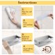 thumbnail image 4 of Estante de ducha Estante de baño sin perforaciones Estante de baño de acero inoxidable con 2 ganchos Kuyhfg Bienvenido a Kuyhfg, 4 of 5