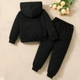 thumbnail image 4 of Ugoldhm Kid Girls Fall Outfit Set Printed Hooded Sweatshirt and Sweatpant Fashion Clothes Sizes 3-8, 4 of 4