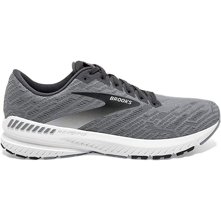 Brooks Men s Ravenna 11 Running Shoes Grey Ebony White 8.5 D M US Walmart