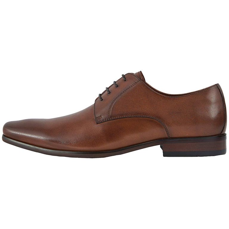 Formal Brown Postino Plain Toe Leather Oxfords size 9D Florsheim 27584 Young Men main image 4
