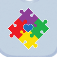 thumbnail image 4 of Inktastic Autism Awareness Month Puzzle Boys or Girls Baby Bib, 4 of 4