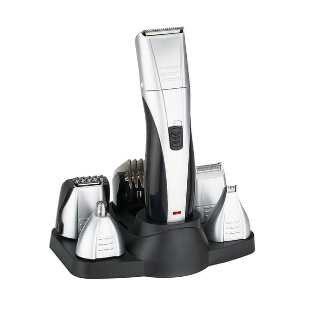Kit recortador de pelo 7 en 1 inalámbrico para cabello y barba con cuchillas de corte de precisión para hombres.