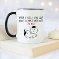 thumbnail image 4 of YouNique Designs Two Year Anniversary Mug, 11 Ounces, 2 Yr Anniversary Coffee Mug for Girlfriends, 2nd Anniversary Cup for Wife, 2 Year Dating Mug for Her (Black Handle), 4 of 5