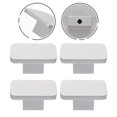 thumbnail image 1 of SEWCHICS 4pcs Silver Kitchen Cabinet Handles Easy to Install For Cabinets Kitchen Renovation, 1 of 8