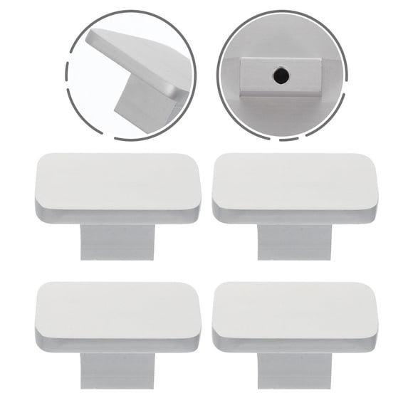 SEWCHICS 4pcs Silver Kitchen Cabinet Handles Easy to Install For Cabinets Kitchen Renovation