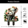 thumbnail image 3 of PATLOLLAV Yard Sign, Mother's Day Elephants Mother And Child Together 2D Acrylic Courtyard Decoration Outdoor Potted Plants Ground Insertion, 3 of 8