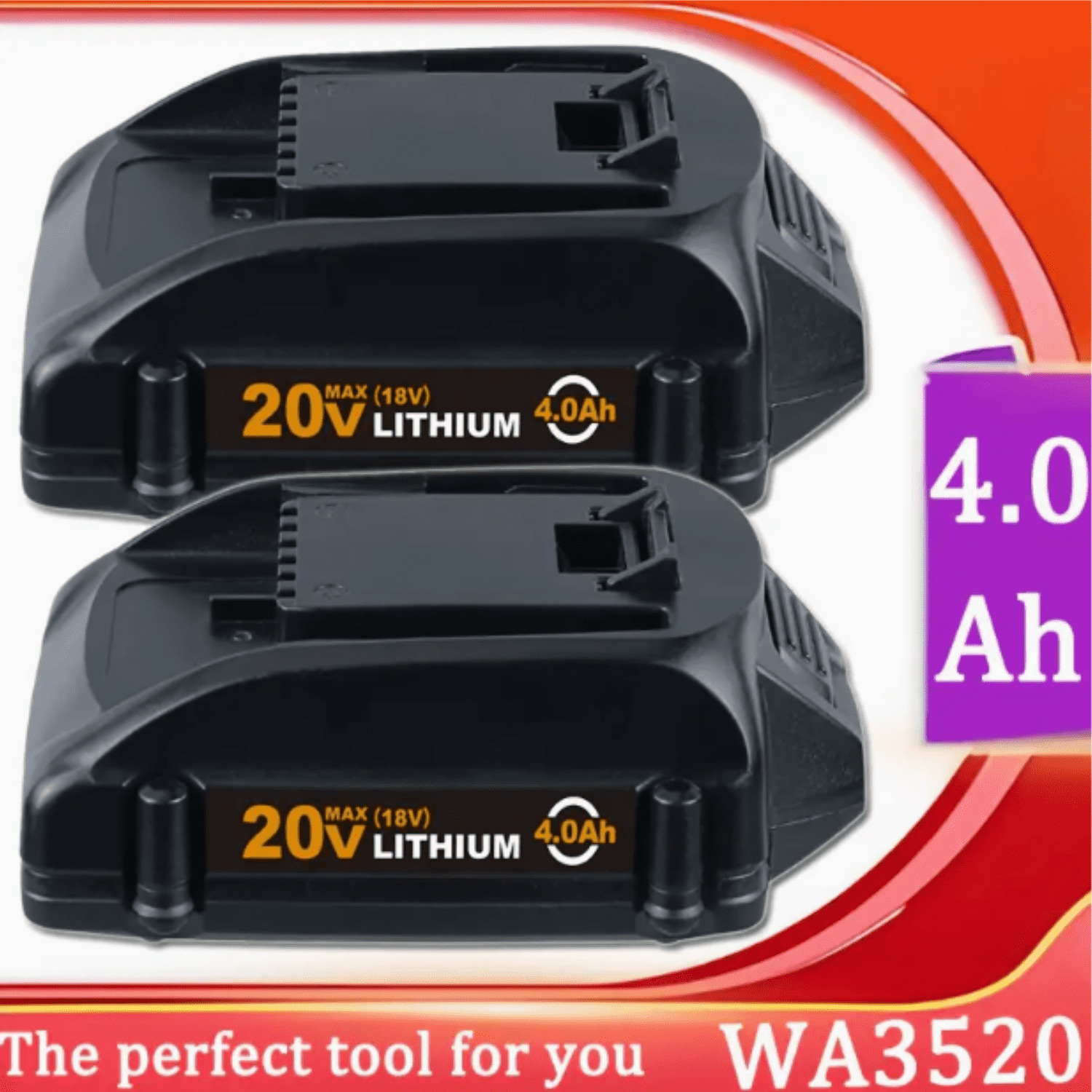 WA3553 WORX® 20V Lithium Battery Rebuild Service – MTO Battery