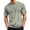 Army Green, variant on Shirts For Men Casual Striped T-Shirts Short Sleeve Crewneck Basic Tee