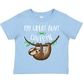 thumbnail image 3 of Inktastic My Great Aunt Loves Me Cute Sloth and Baby Boys or Girls Toddler T-Shirt, 3 of 5