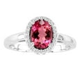 thumbnail image 1 of Ilano Collection VS2 R50916-14W-RB-75-vs2 Bague en Or Blanc 7 x 5 Po Ovale Rubilite, 1 of 1