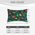 thumbnail image 4 of Naloa Colorful Dinosaurs Pillowcase, Throw Pillowcase, Wrinkle-Free, Stain-Resistant with Hidden Zipper for Bedroom Sofa-14"x20", 4 of 6