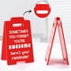thumbnail image 1 of Divertido letrero de escritorio de oficina | Recordatorio de acrílico motivacional rojo | Decoración inspiradora con frases alentadoras para los compañeros de trabajo | 10x16cm | Placa extenible, 1 of 6