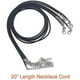 thumbnail image 4 of 20 piezas de cordón de collar encerado negro de 20 pulgadas con cierre a granel para hacer pulseras, collares y joyas, 4 of 5