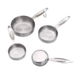 thumbnail image 2 of Tazas Medidoras de Acero Inoxidable Soledad 4 Uds 1/4 1/3 1/2 1 Taza, 2 of 10