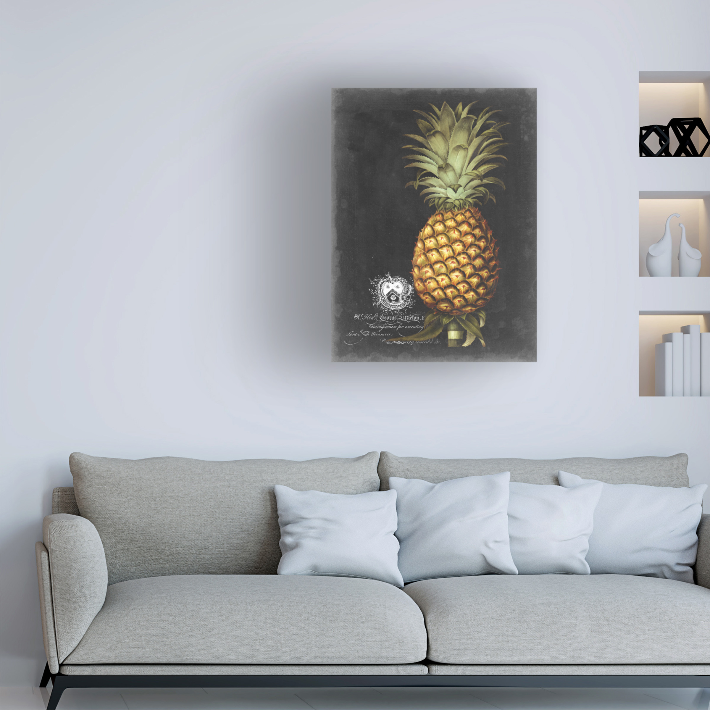 George Brookshaw 'Royal Brookshaw Pineapple I' Canvas Art