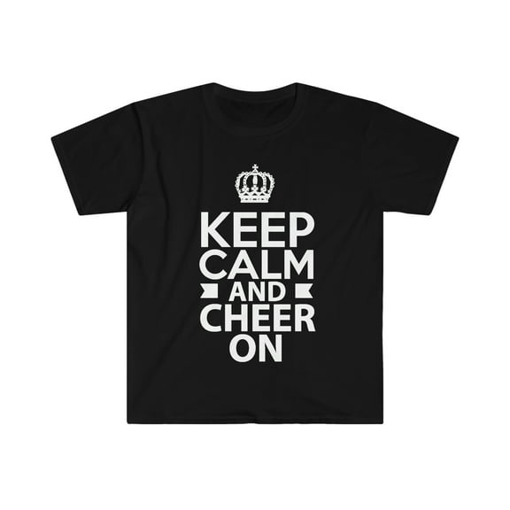 Keep Calm and Cheer On Unisex T-shirt S-3XL Cheerleader Dancer Gift