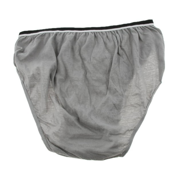 Yinanstore 5pcs Travel Outdoor Disposable Cotton Men -time Pants Panties -  Gray, XXL
