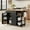 Rustic Brown, variant on Kitchen Island with Storage, Lofka 41.7” Kitchen Island Cart with Drop Leaf, 1 Removable Tray, 2 Shelves, 1 Cabinet, White