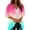 Pink, variant on Purcolt Womens Gradient Color Swimsuit Coverup Casual Loose 3/4 Sleeve Summer Tops Kimono Cardigans Vaction Beach Cover Up