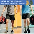 thumbnail image 7 of Usavemo 12 Pairs Mens Crew Socks Colorful Casual Comfortable Long Cotton Socks for Men Size 10-13, 7 of 7