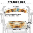 thumbnail image 6 of HELLHERO Sunflower Butterfly Seat & Back Covers for Seniors Men Women Breathable Back Rest Covers Adult Machine Washable Sun & Dust Protector, 6 of 7