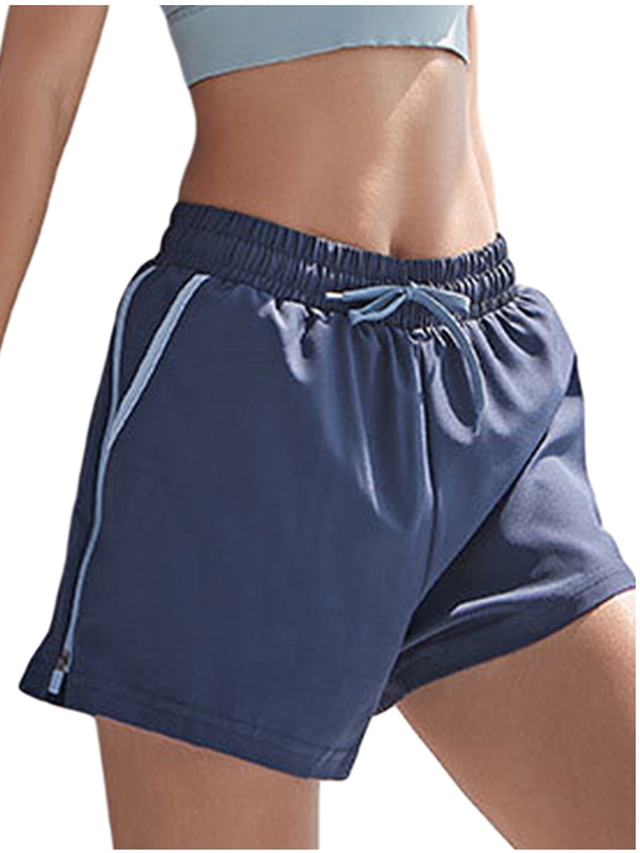 navy blue yoga shorts