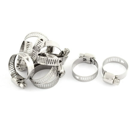 

Adjustable 16-25mm Range Band Stainless Steel Wire Pipe Hose Clip Clamp 10 Pcs