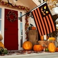 thumbnail image 2 of Halloween Garden Flag, 71x47 inch Stripes Halloween Flag Jack O Lantern Large House Flag Party Yard Outdoor Decorations, 2 of 5
