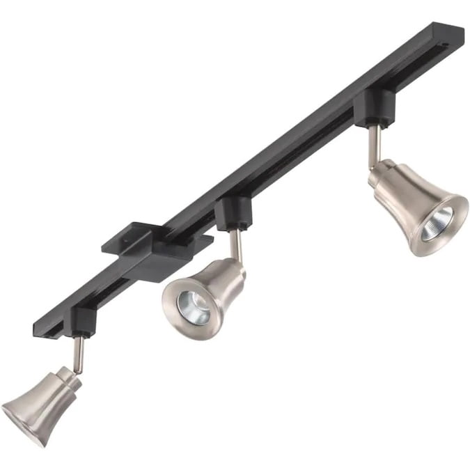 Lithonia Lighting LTIKFLRM LED Series Track Kit 3-Light 44-in Brushed Nickel Dimmable LED Linear Track Lighting Kit