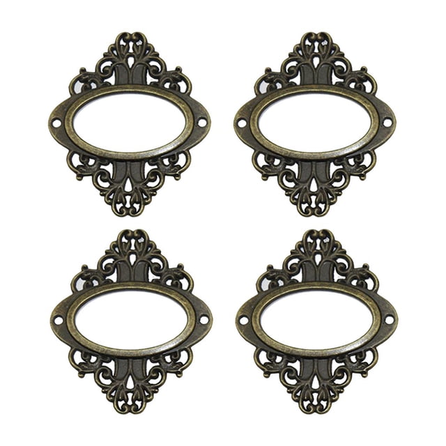 Titular de Etiqueta Macarena 4pcs Pomo de la Manija de la Puerta de Aleación de Zinc